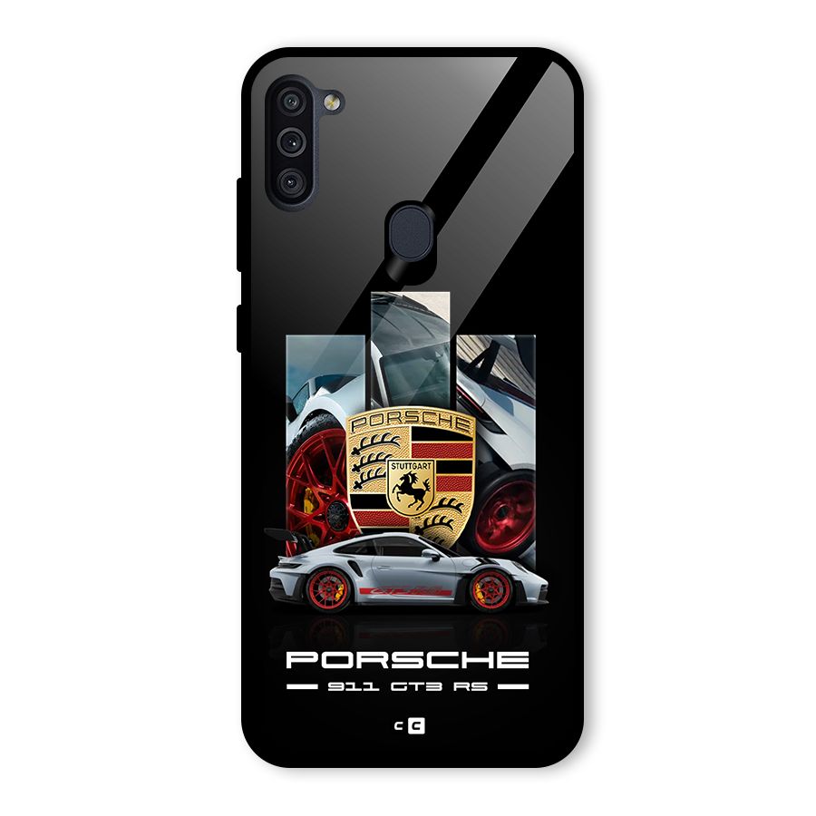 Magnificent Supercar Glass Back Case for Galaxy M11