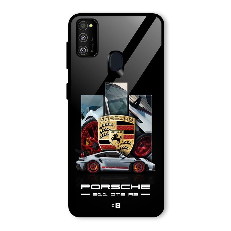 Magnificent Supercar Glass Back Case for Galaxy M21