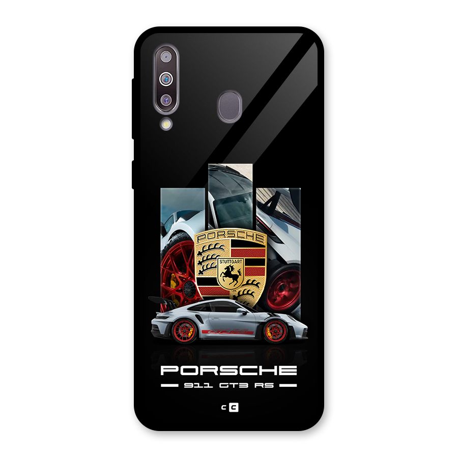Magnificent Supercar Glass Back Case for Galaxy M30