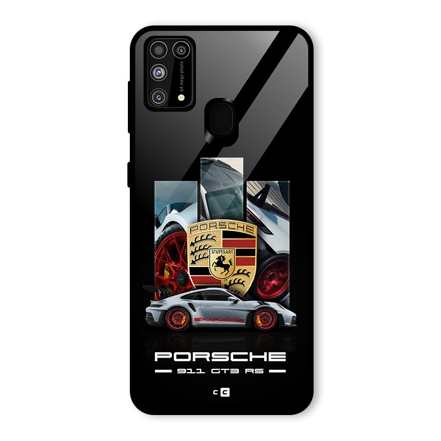 Magnificent Supercar Glass Back Case for Galaxy M31