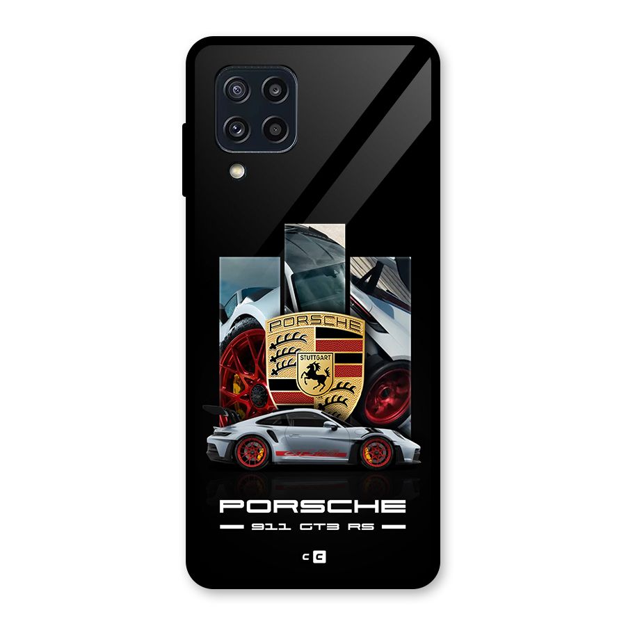 Magnificent Supercar Glass Back Case for Galaxy M32