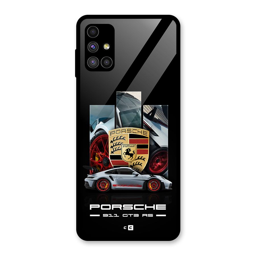 Magnificent Supercar Glass Back Case for Galaxy M51