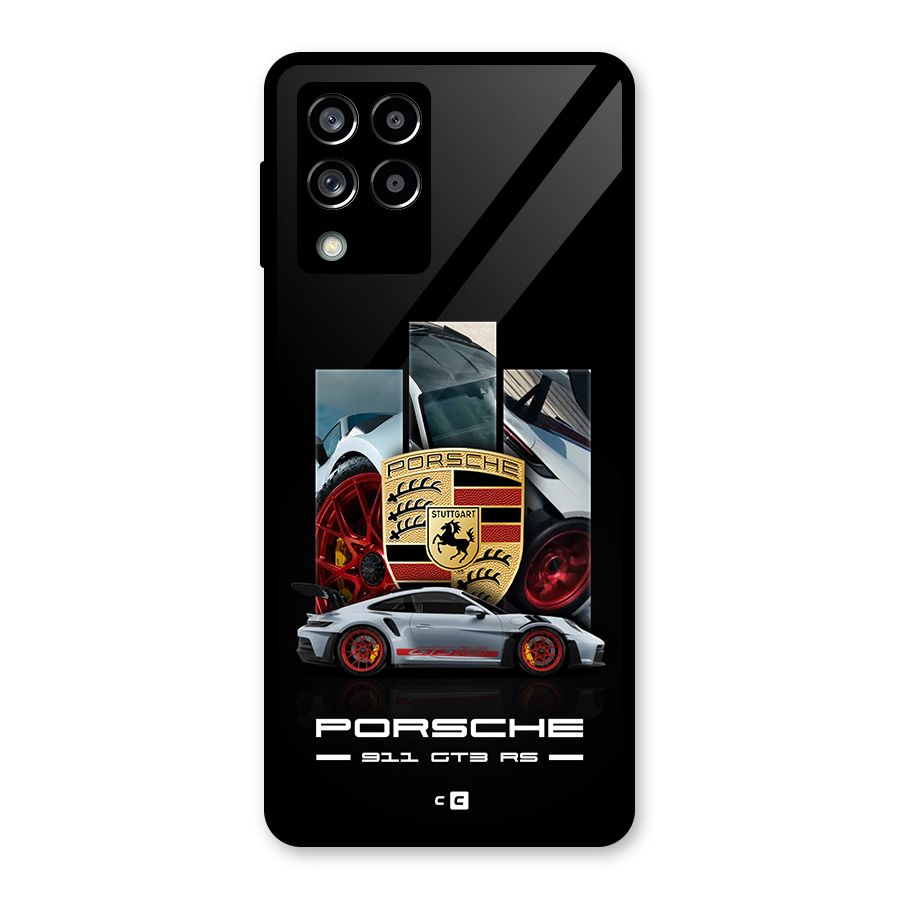 Magnificent Supercar Glass Back Case for Galaxy M53 5G