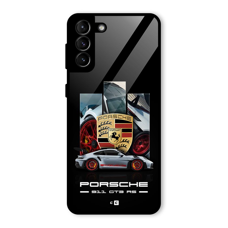 Magnificent Supercar Glass Back Case for Galaxy S21 Plus