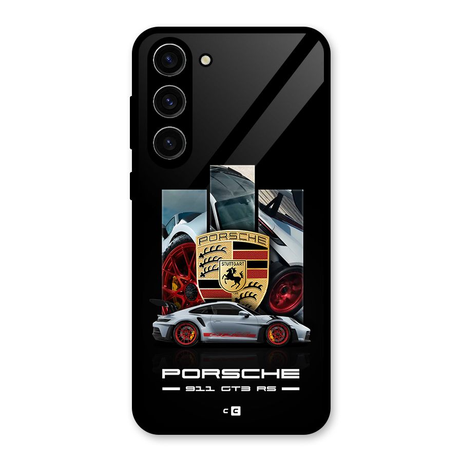 Magnificent Supercar Glass Back Case for Galaxy S23 Plus