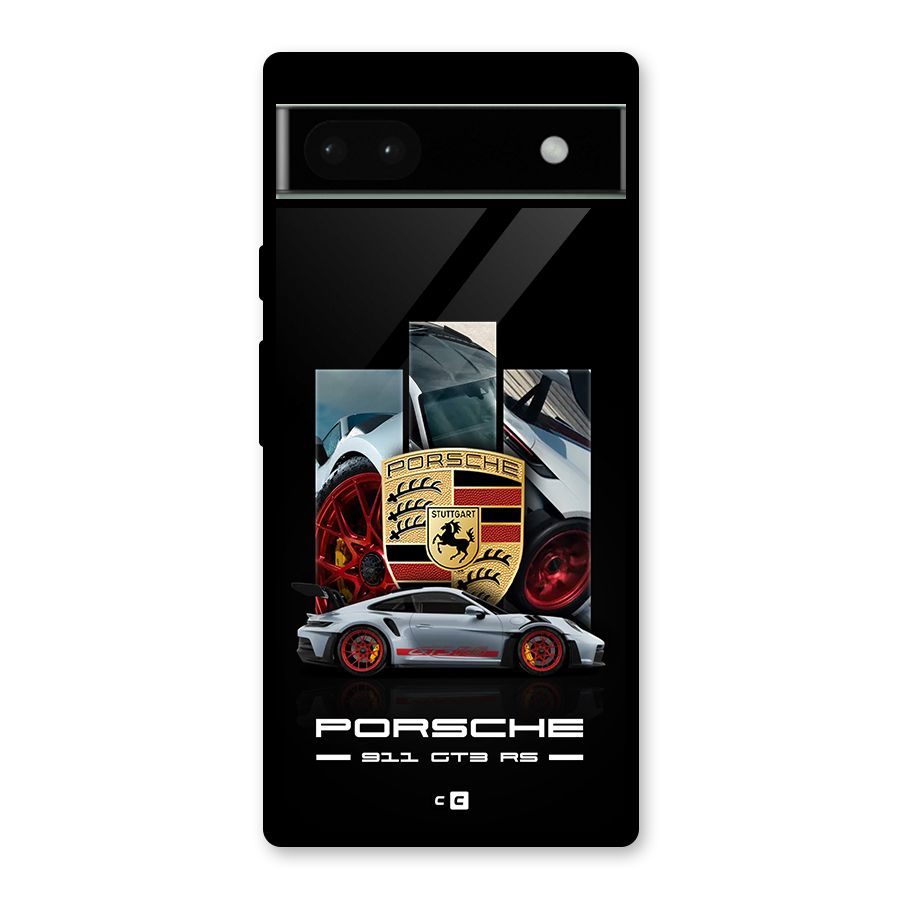 Magnificent Supercar Glass Back Case for Google Pixel 6a