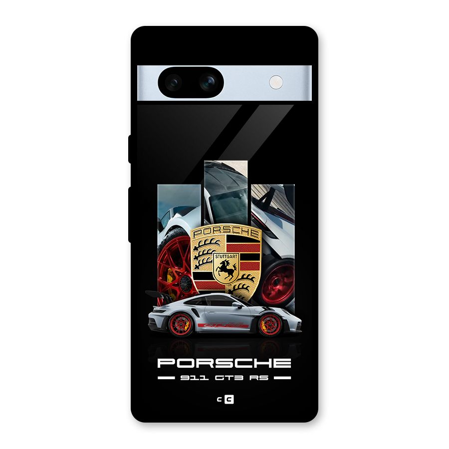 Magnificent Supercar Glass Back Case for Google Pixel 7a