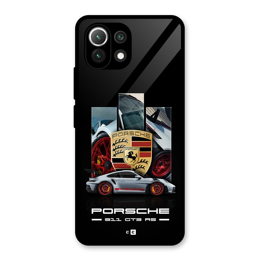 Magnificent Supercar Glass Back Case for Mi 11 Lite NE 5G