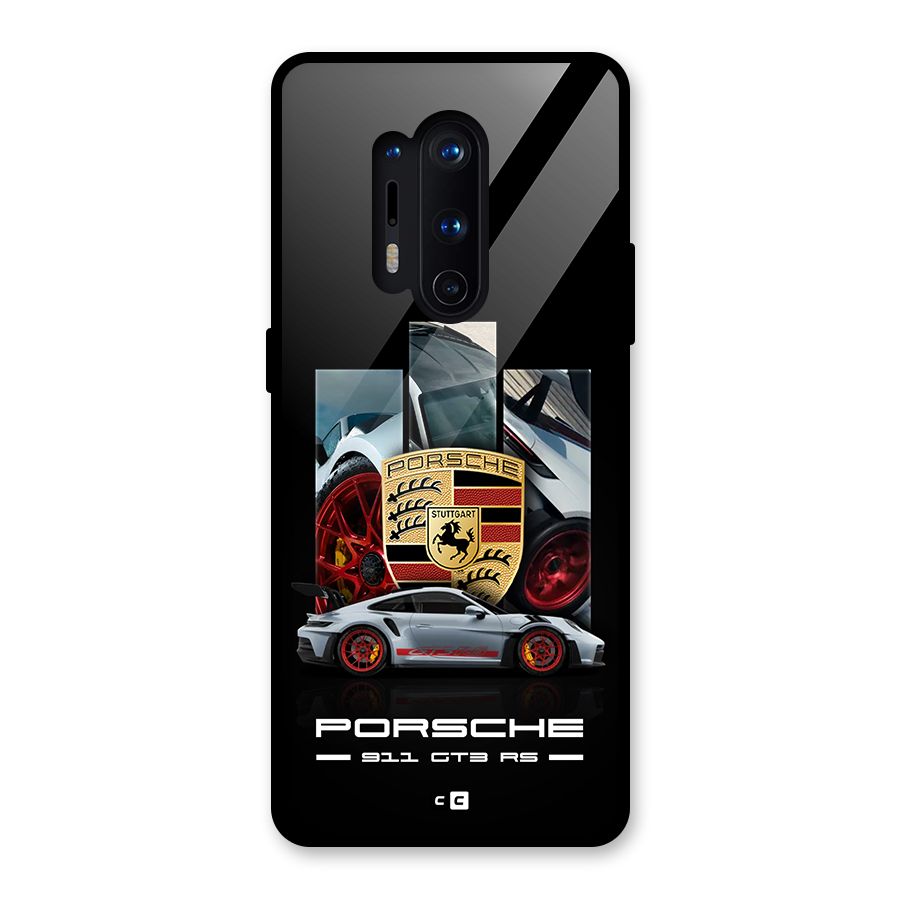 Magnificent Supercar Glass Back Case for OnePlus 8 Pro