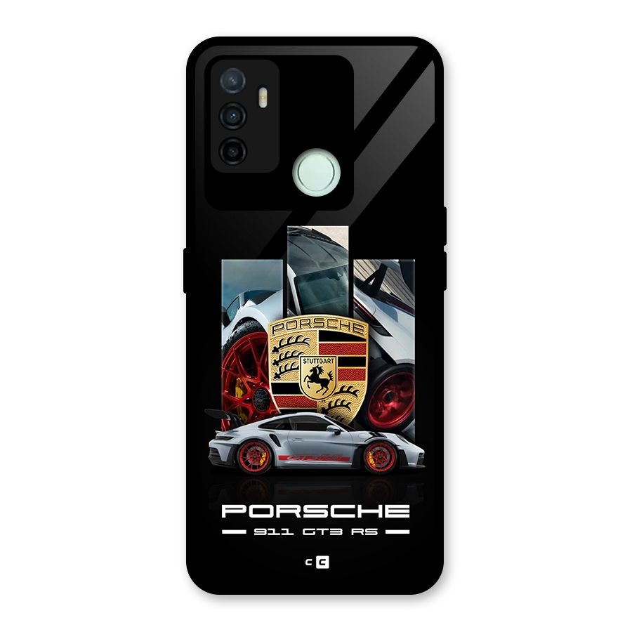 Magnificent Supercar Glass Back Case for Oppo A53