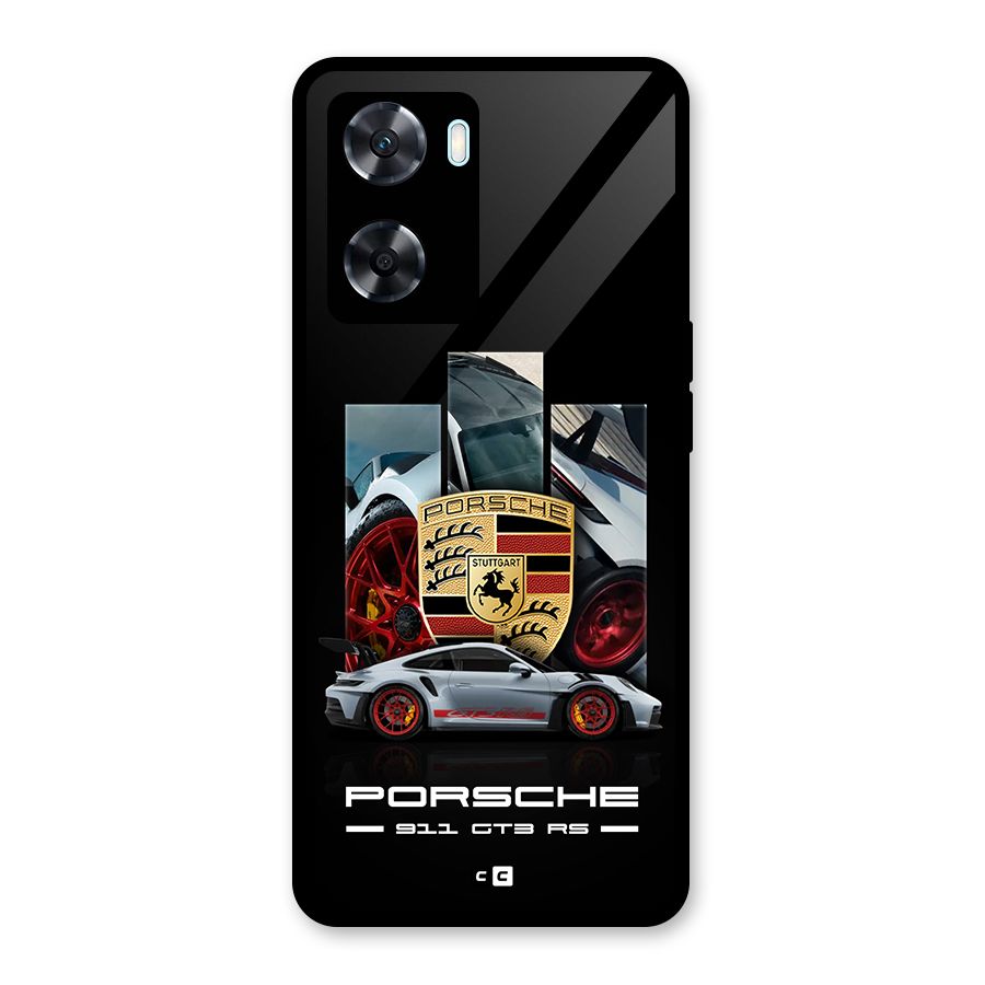 Magnificent Supercar Glass Back Case for Oppo A77