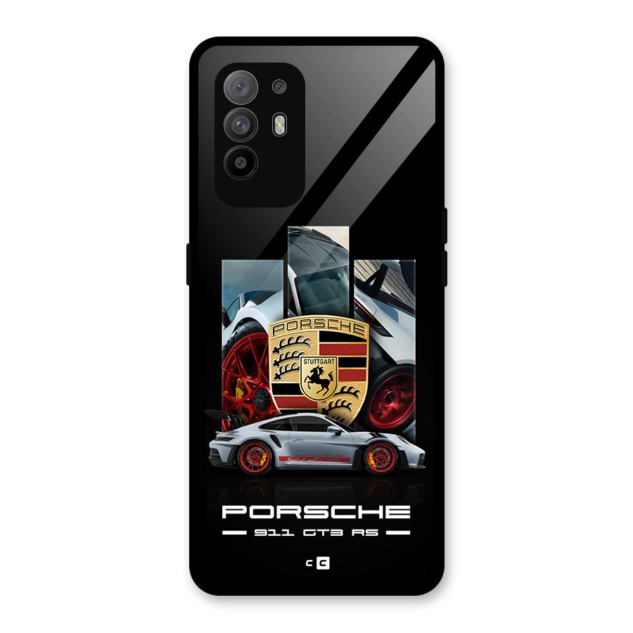 Magnificent Supercar Glass Back Case for Oppo F19 Pro Plus 5G