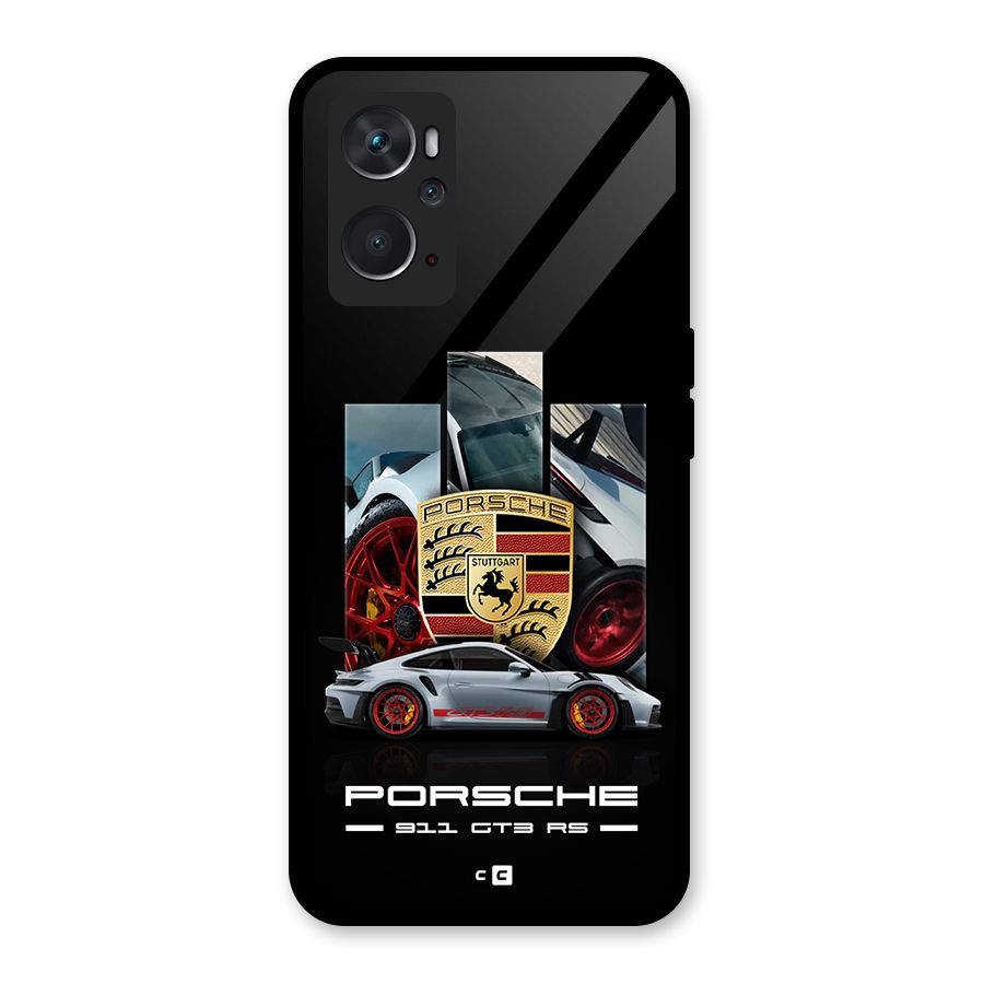 Magnificent Supercar Glass Back Case for Oppo K10 4G