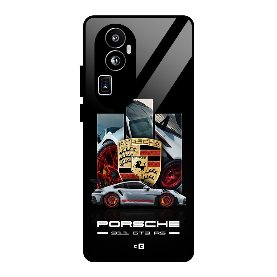 Magnificent Supercar Glass Back Case for Oppo Reno10 Pro Plus