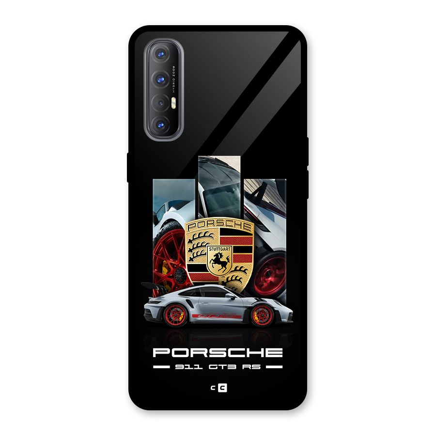Magnificent Supercar Glass Back Case for Oppo Reno3 Pro