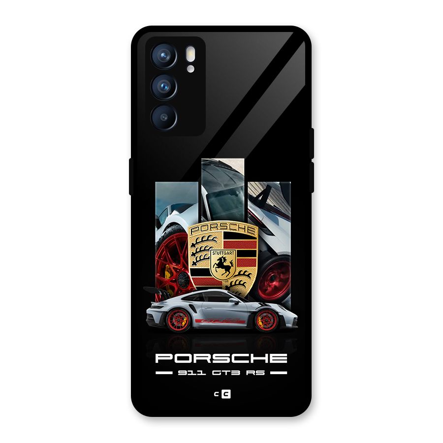 Magnificent Supercar Glass Back Case for Oppo Reno6 5G
