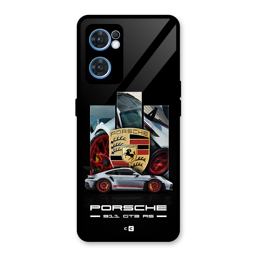 Magnificent Supercar Glass Back Case for Oppo Reno7 5G