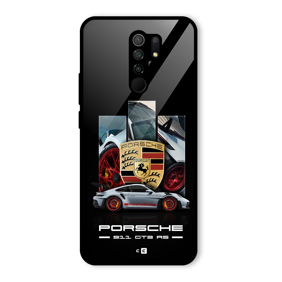 Magnificent Supercar Glass Back Case for Poco M2