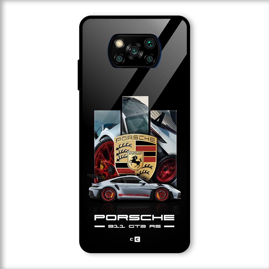 Magnificent Supercar Glass Back Case for Poco X3