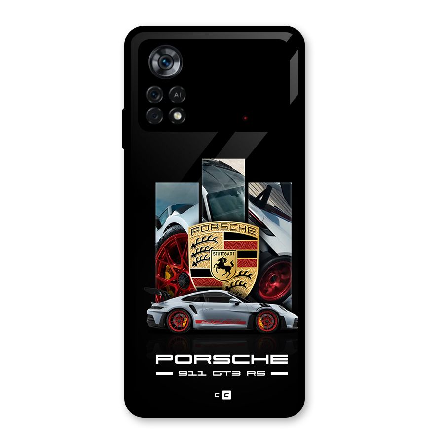 Magnificent Supercar Glass Back Case for Poco X4 Pro 5G