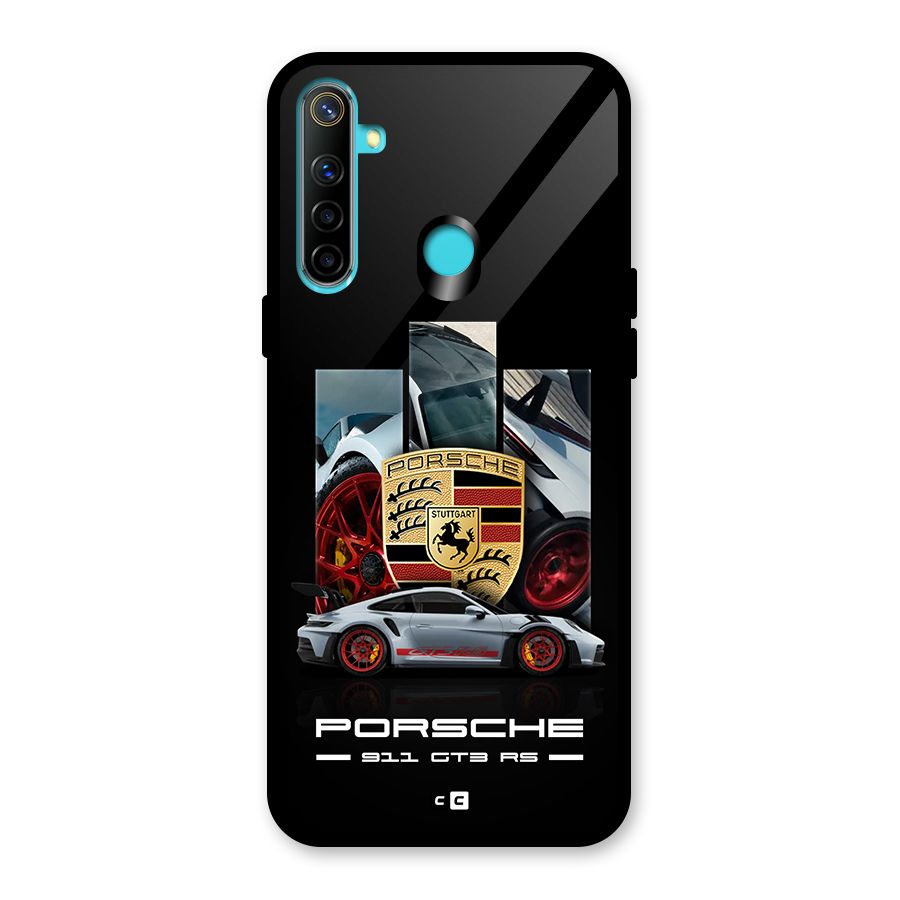 Magnificent Supercar Glass Back Case for Realme 5i