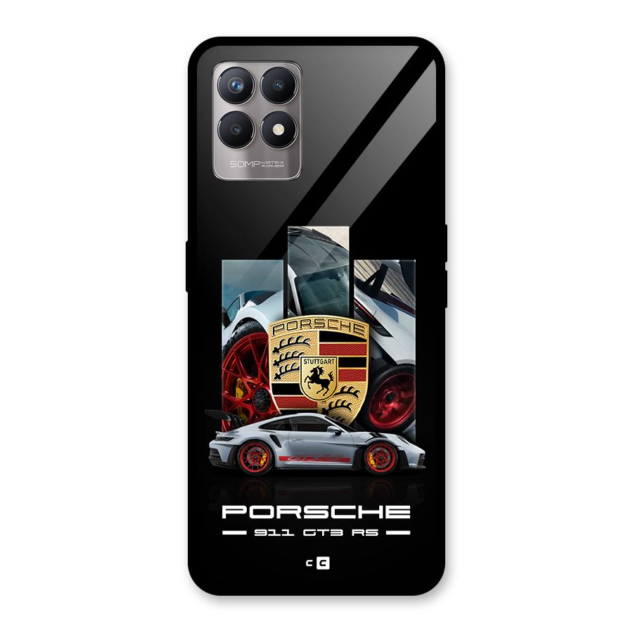 Magnificent Supercar Glass Back Case for Realme 8i