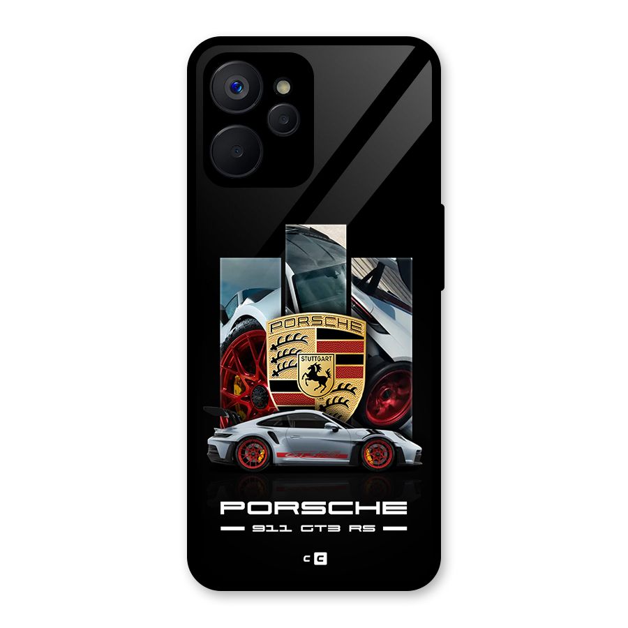 Magnificent Supercar Glass Back Case for Realme 9i 5G