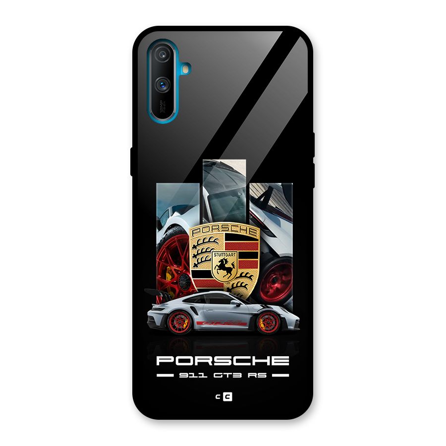 Magnificent Supercar Glass Back Case for Realme C3