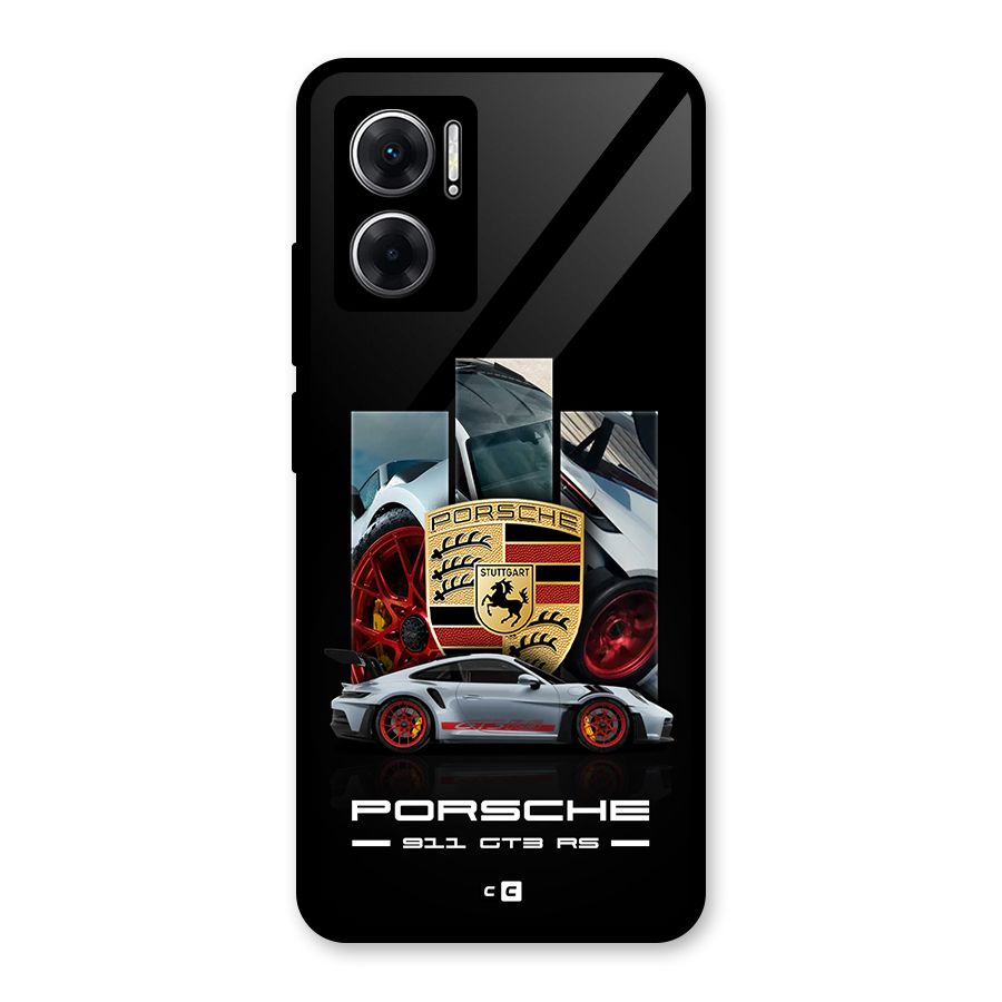 Magnificent Supercar Glass Back Case for Redmi 11 Prime 5G