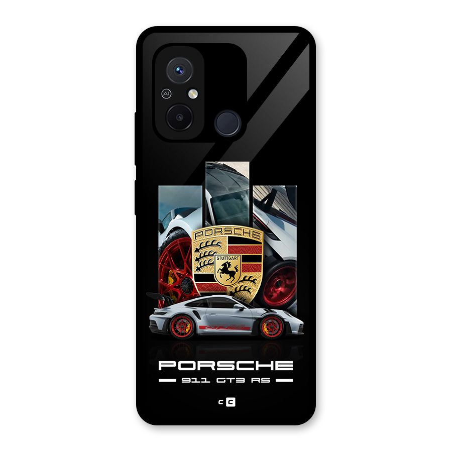 Magnificent Supercar Glass Back Case for Redmi 12C