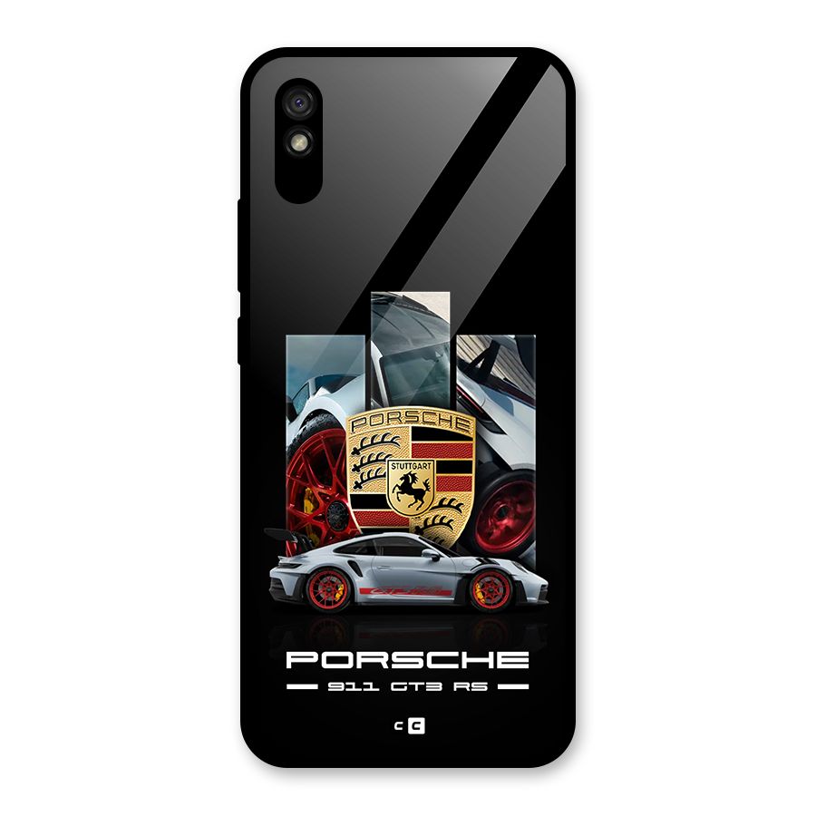 Magnificent Supercar Glass Back Case for Redmi 9i