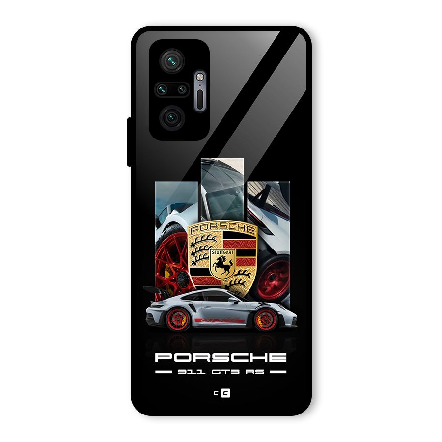 Magnificent Supercar Glass Back Case for Redmi Note 10 Pro Max