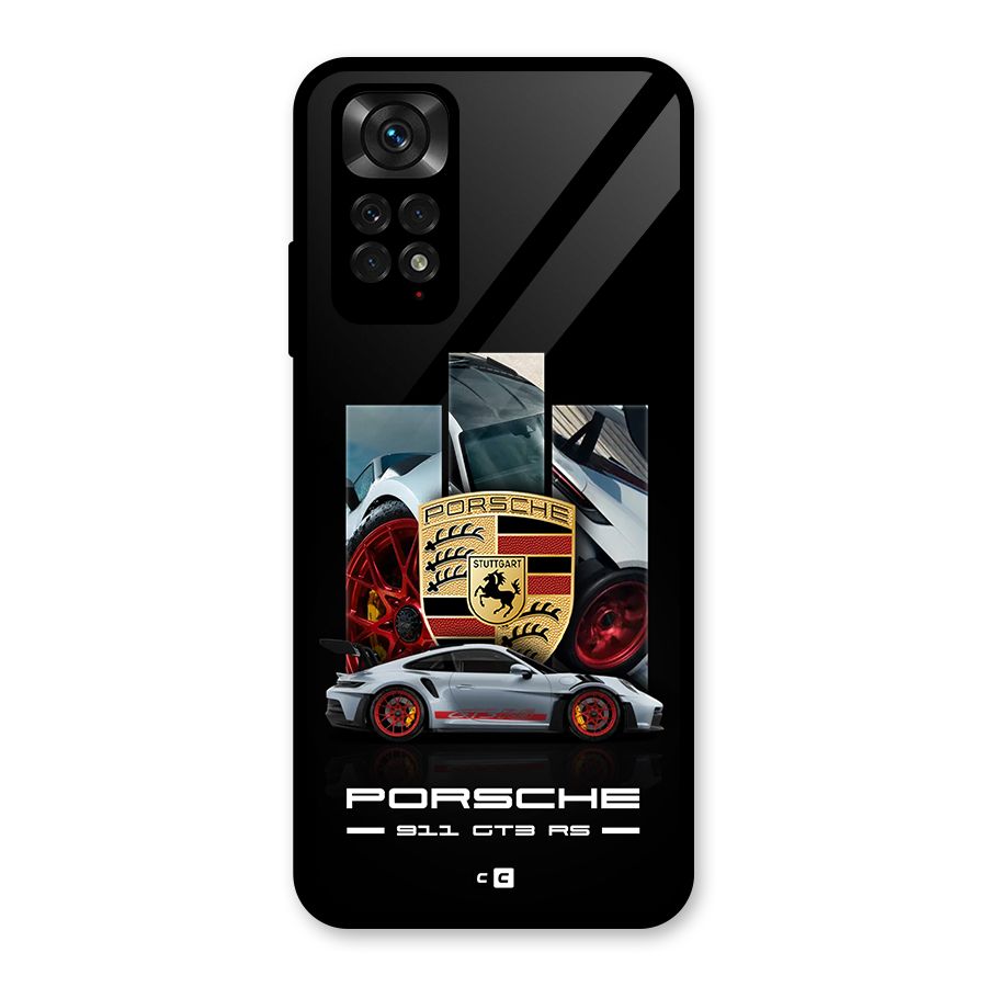 Magnificent Supercar Glass Back Case for Redmi Note 11S