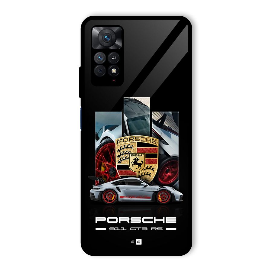 Magnificent Supercar Glass Back Case for Redmi Note 11 Pro Plus 5G