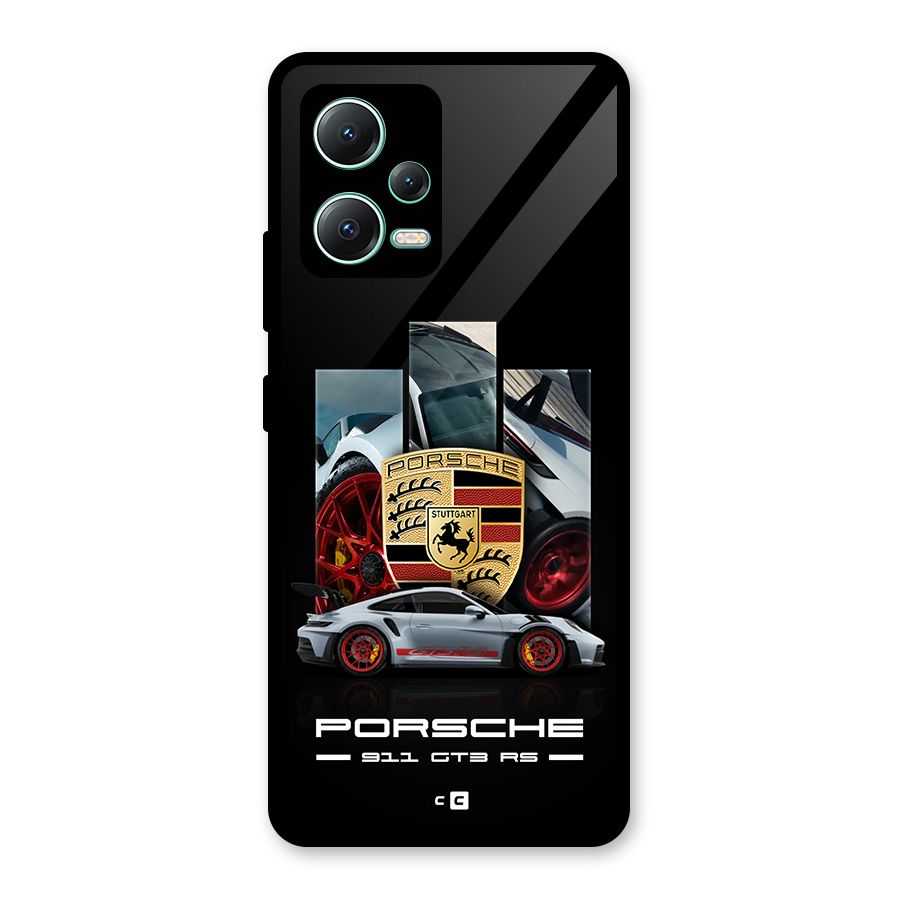 Magnificent Supercar Glass Back Case for Redmi Note 12 5G