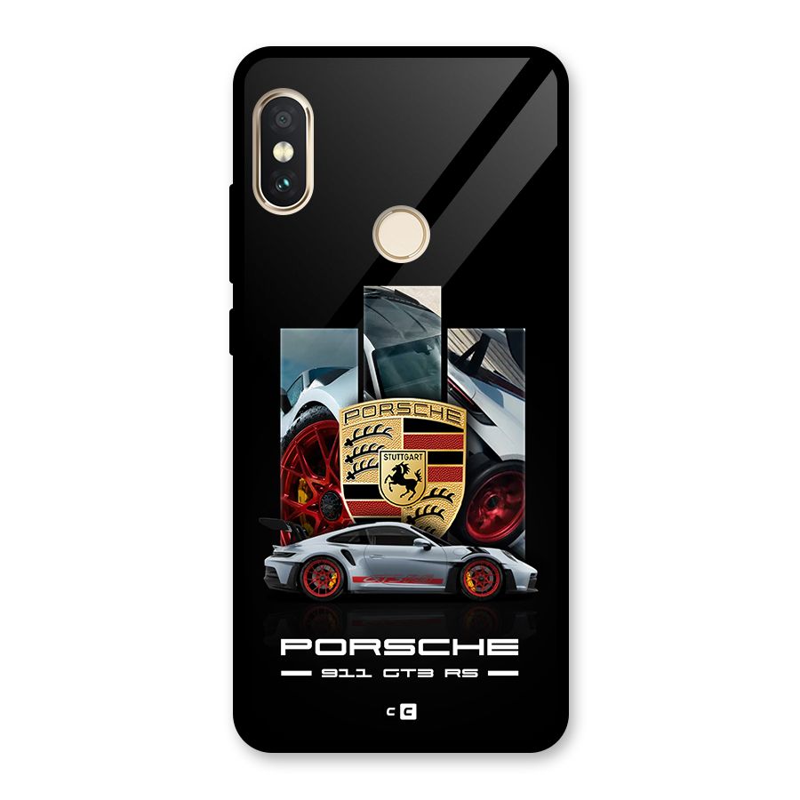 Magnificent Supercar Glass Back Case for Redmi Note 5 Pro