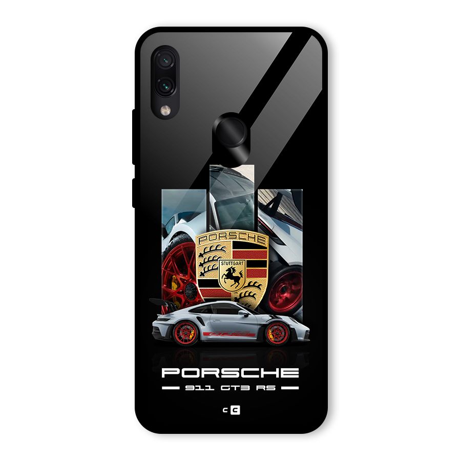 Magnificent Supercar Glass Back Case for Redmi Note 7S