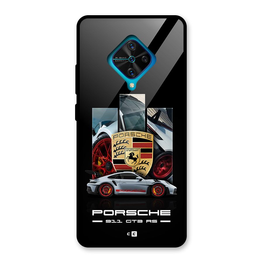 Magnificent Supercar Glass Back Case for Vivo S1 Pro