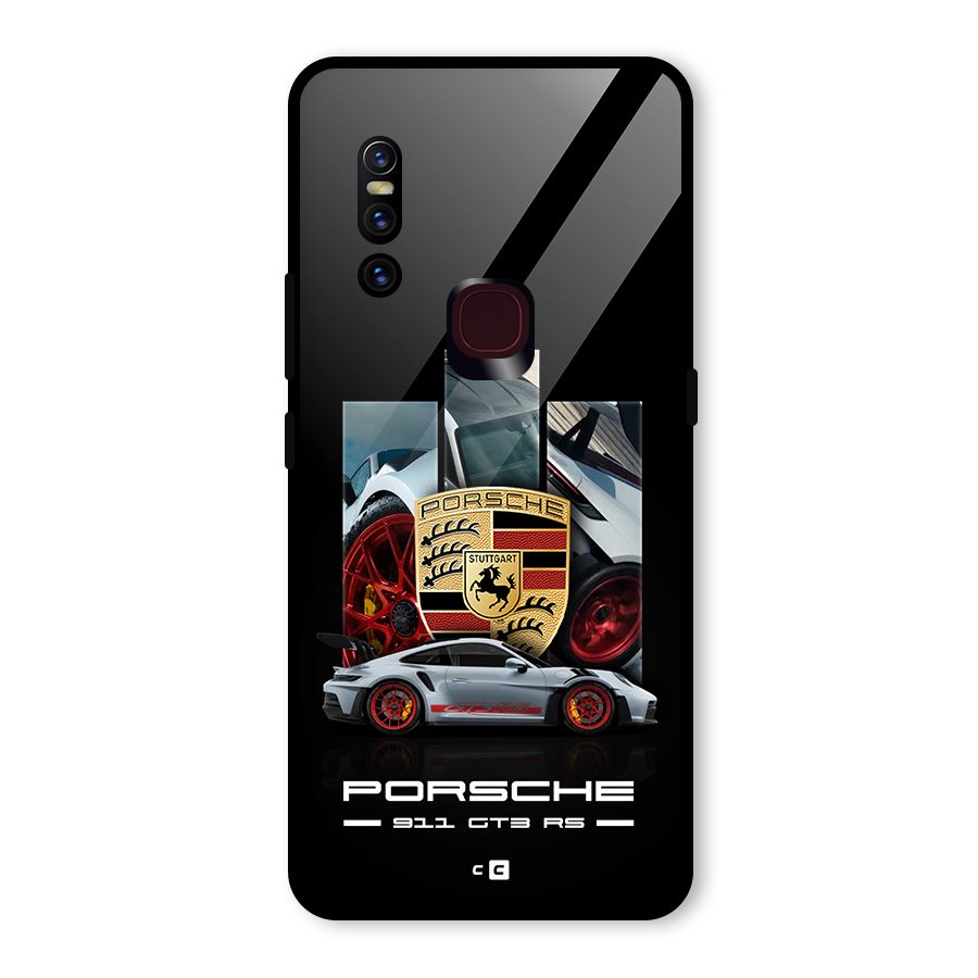 Magnificent Supercar Glass Back Case for Vivo V15