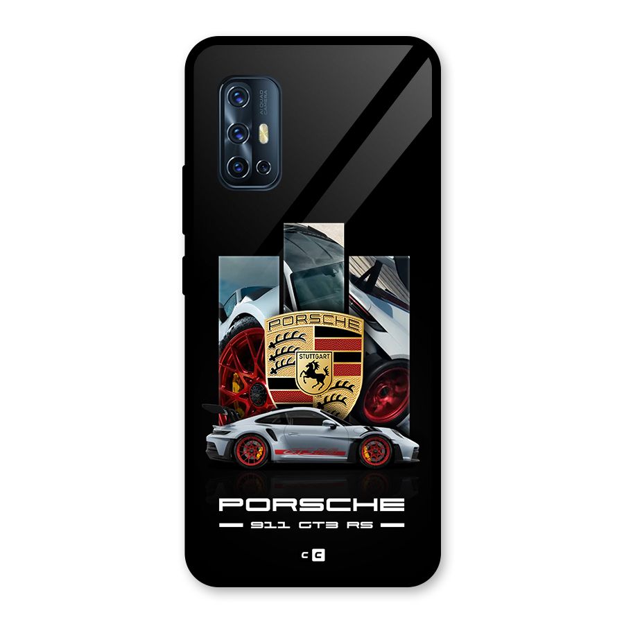 Magnificent Supercar Glass Back Case for Vivo V17