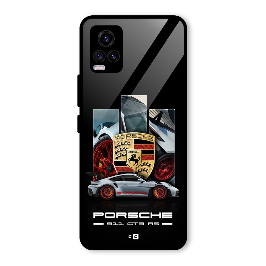 Magnificent Supercar Glass Back Case for Vivo V20