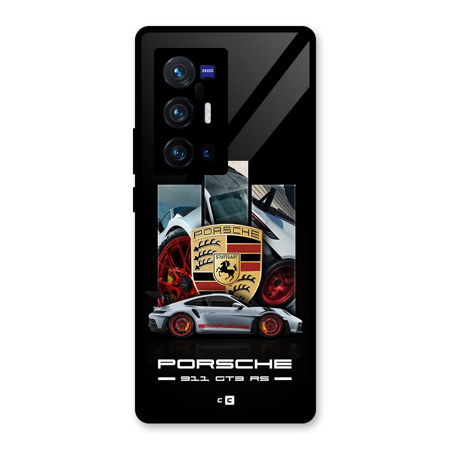 Magnificent Supercar Glass Back Case for Vivo X70 Pro Plus