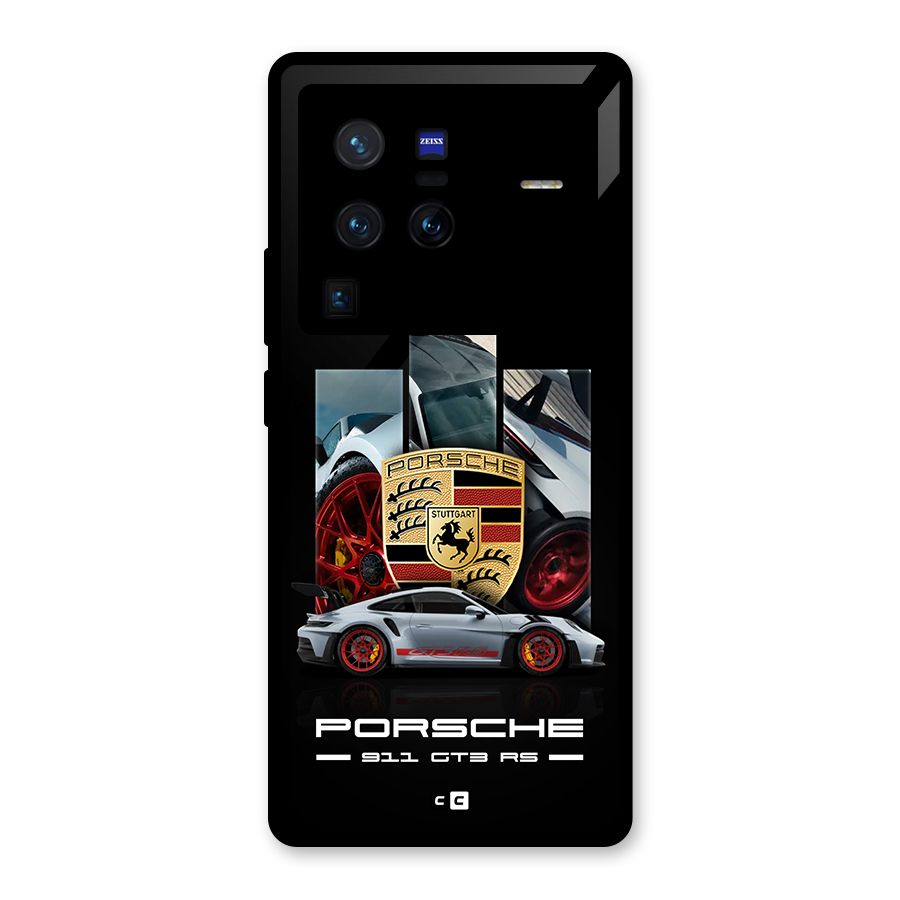 Magnificent Supercar Glass Back Case for Vivo X80 Pro