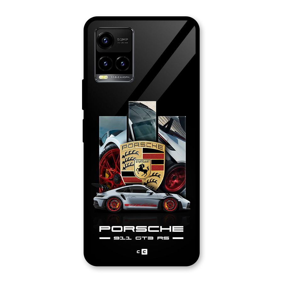Magnificent Supercar Glass Back Case for Vivo Y33s