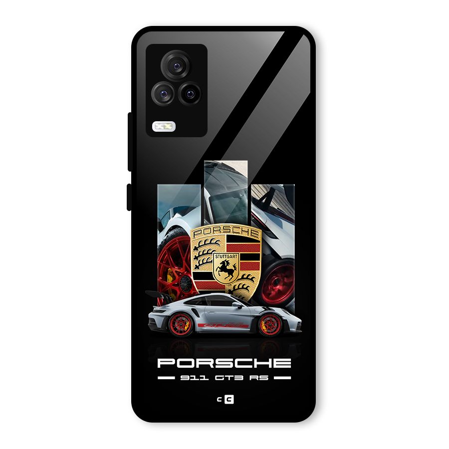 Magnificent Supercar Glass Back Case for Vivo iQOO 7 Legend 5G