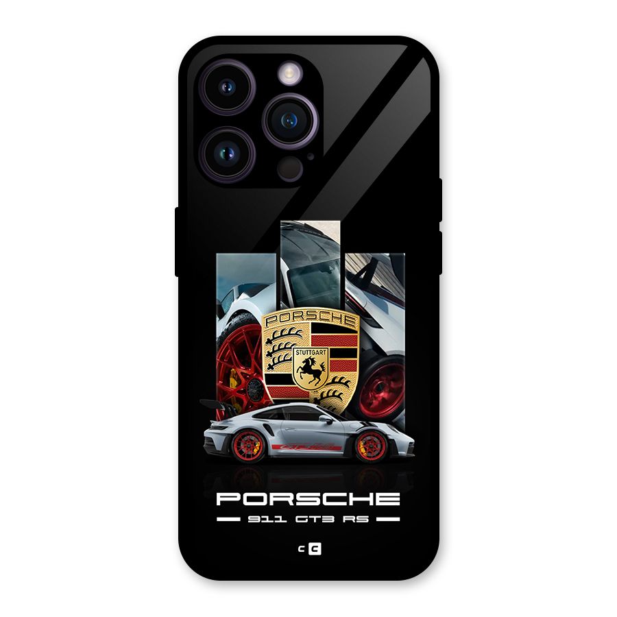 Magnificent Supercar Glass Back Case for iPhone 14 Pro Max
