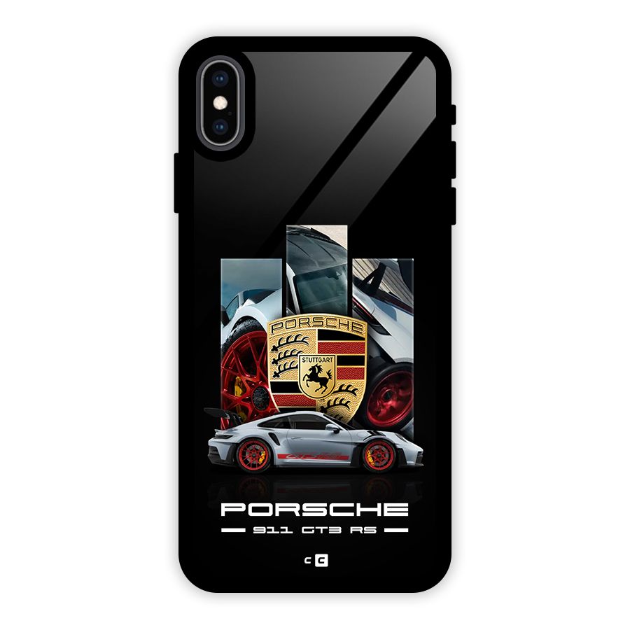 Magnificent Supercar Glass Back Case for iPhone XS Max