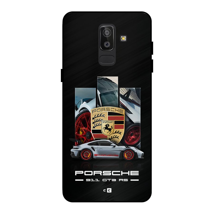 Magnificent Supercar Metal Back Case for Galaxy J8