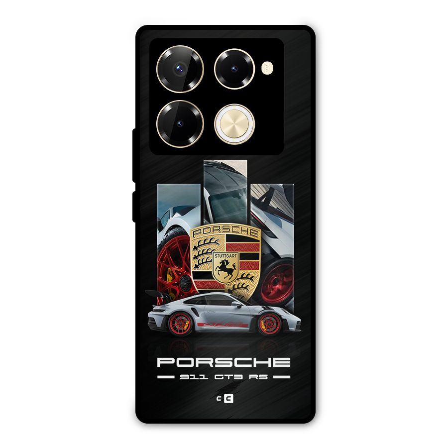 Magnificent Supercar Metal Back Case for Infinix Note 40 Pro Plus
