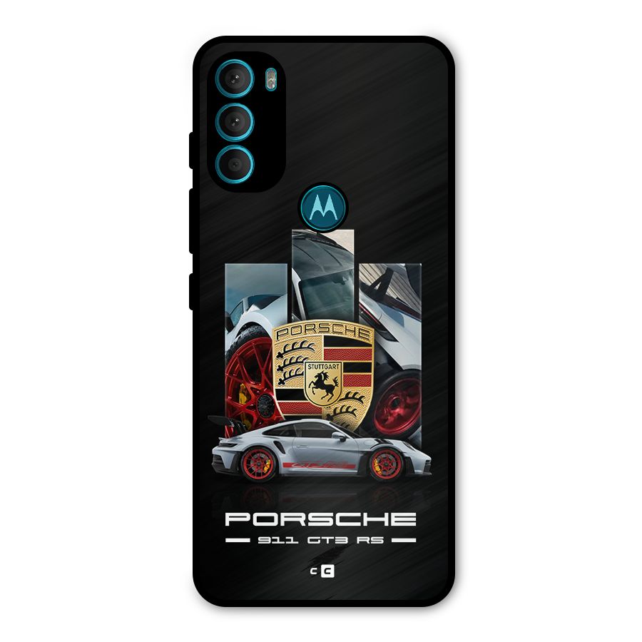 Magnificent Supercar Metal Back Case for Moto G71 5G
